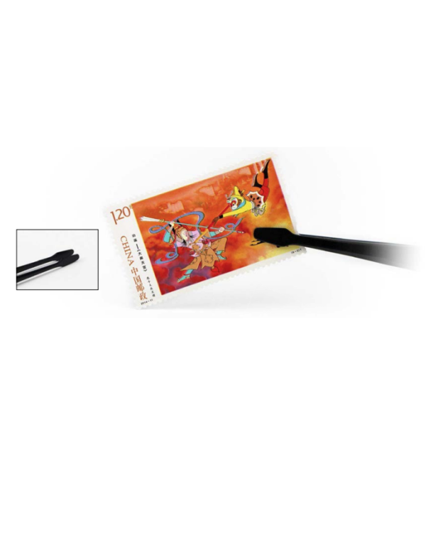 Пинцет для марок с прямой широкой лопаткой, 120 мм. PCCB MINGT, 820003