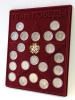  Планшет S (234х296х12 мм) для 21 монеты. Для серии монет 70-летие Победы в Великой Отечественной войне 1941-1945 гг. с миниатюрной копией Ордена. Георгиевская лента (бантик). Монеты в капсулах Leuchtturm, тёмно-бордовый